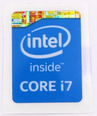 Intel Core I 7 Inside Stickers 15.5 X 21 Mm  Logo USA Seller (Pack Of 5) • $4.99