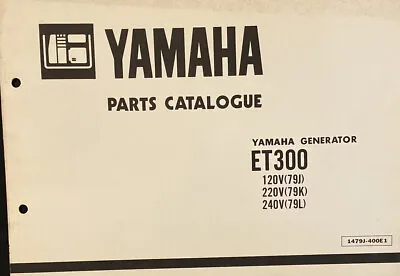Yamaha Genuine-parts Book  ET300 GENERATOR . 1985 • $30