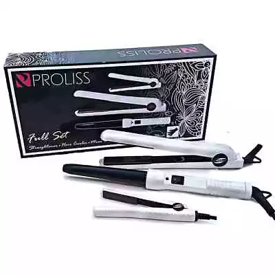 Proliss Infusion Styling Set Hair Straightener + Curling Wand + Min Flat Iron • $98