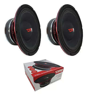 2 X DS18 PRO-X10MBASS 10  8 Ohm Midbass Speaker Car Pro Audio 1600W • $140.21