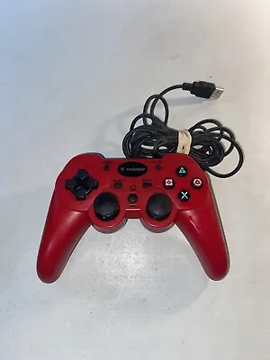 Snakebyte Basic Wired Controller PlayStation PS3 SB00733 USB Red • $11.99