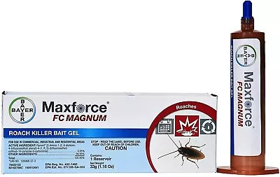 1 Tube 1 Plunger Maxforce FC Magnum Cockroach German Roach Control Gel Bait • $18