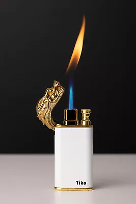 Dual Flame Dragon Lighter !  Cool Windproof Tiko Jet/Regular Flame • $15.95