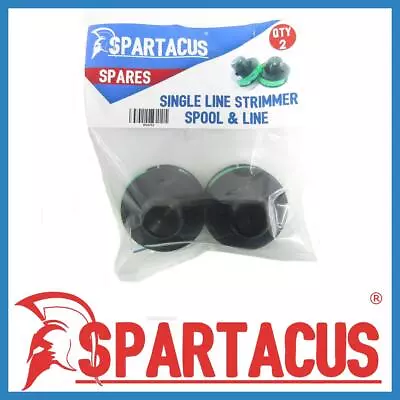 Pack Of 2 Spartacus SP267 Strimmer Spool & Line Fits Qualcast & Draper Models • £7.99