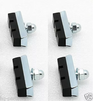 New 4-pack Bolt On Bicycle Bike 10 Speed Black Rubber Brake Pads Shoes • $6.12