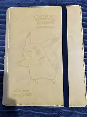 Ultra PRO Pikachu 9 Pocket Premium PRO Binder | Yellow Pokemon Holds 360 Cards • £25