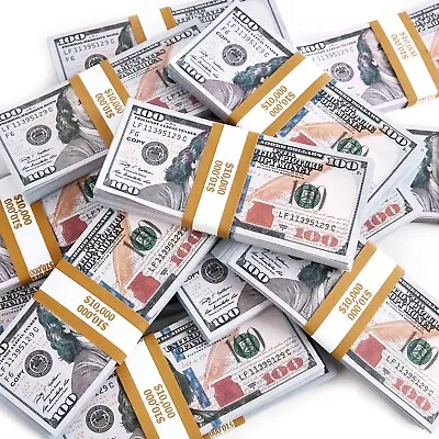 Motion Picture Prop Mo Ney 100 Bills Per Stack • $12.99