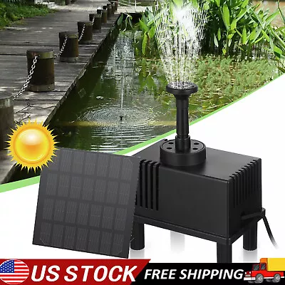 Solar Power Fountain Submersible Floating Water Pump Bird Bath Pond Garden Decor • $9.99
