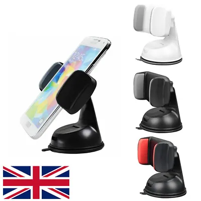 Car Phone Holder Universal Mount Windscreen Dashboard Various Colours IPhone HTC • £5.89