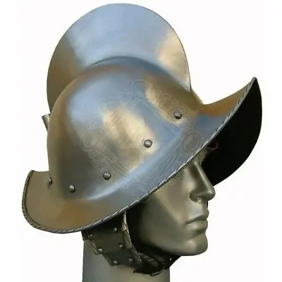 18GA SCA Spanish Morion Helmet Medieval Conquistador Costume Armor Helmet • $105.91