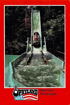 $6.99 • Buy Opryland USA Postcard Amusement Park Nashville TN Log Flume Zoom
