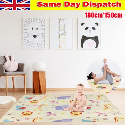 £15.69 • Buy 2Side Baby Play Mat Crawling Soft Blanket Folding Cartoon Waterproof Picnic Carp