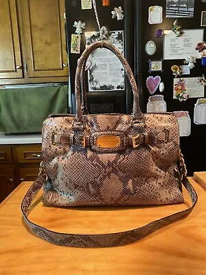 Michael Kors Python Emboss Shoulderbag Satchel • $68.99