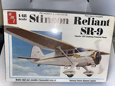 $24.99 • Buy AMT 1:48 Stinson Reliant SR-9 Vintage Model Airplane Kit T639, Sealed