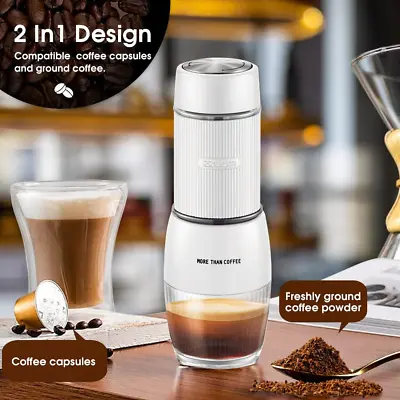 Portable Hand Press Coffee Machine Mini Coffee Powder Capsule Maker For Cars • $69.95