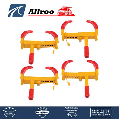 4Pcs Anti-Theft Wheel Lock Clamp For Auto Car Trailer Truck SUV Towing With Keys • $50.99