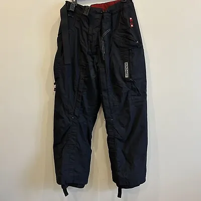 SPYDER Black & Red Men's Snowboarding Pants Team Venom Seatbelt Insulated Size L • $32.99