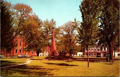 View Of The Town Square In Milan Ohio Vintage Postcard • $4.75