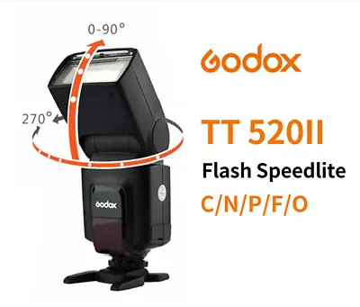 £42.99 • Buy Godox Flash TT520II Build-in 433MHz Wireless Signal Speedlite For Canon Nikon