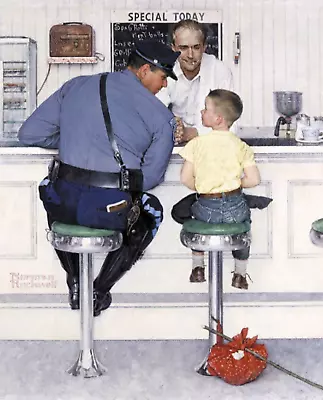 The Runaway By Norman Rockwell Art Painting Print • $16.99