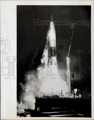 1959 Press Photo Atlas Intercontinental Ballistic Missile Launch In Florida • $9.99