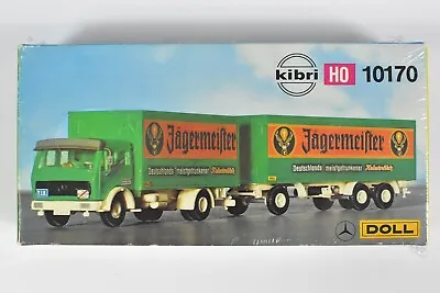 Film Sealed Kibri Model Kit 10170 Ho 1:87 Mercedes 1632/48 Double Trailer Truck • £17.50
