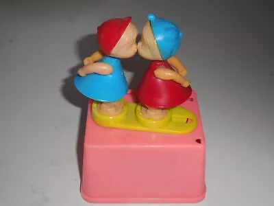  Love Bank  Plastic Kissing Wind-up Kids Vintage Collectible Coin Bank • $25