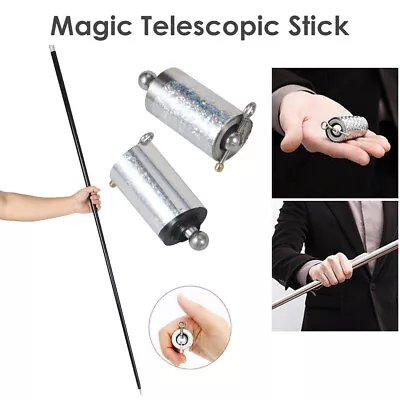 60-inch Portable Magic Props Martial Arts Pocket Metal Telescopic Pole Staff • $10.71