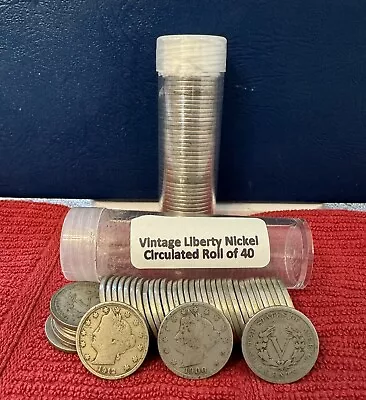 1883-1913 Vintage Liberty V Nickel Rolls ONLY $1.75 PER COIN!! • $70