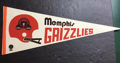 MEMPHIS GRIZZLIES  ~ WFL Pennant ~ 12”x 30” ~ VG/EX!!! • $49.99