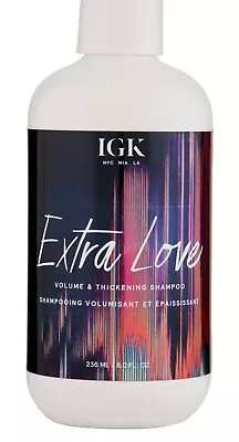 IGK Extra Love Volume & Thickening Shampoo Microbiome Jeju Water 8 Oz / 236ml • $28.47