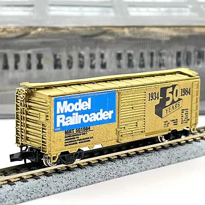 Con-Cor 8305 Model Railroader 50th Anniversary Steel Boxcar 1934 1984 N Scale • $13.99