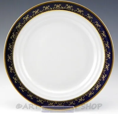 Weimar Germany #7420 SASKIA ECHT KOBALT COBALT & GOLD 7.5  SALAD PLATE  • $8.09