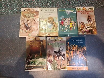 Vintage 1970s/80s The Chronicles Of Narnia 7 Book Set C.S. Lewis (Penguin Books) • £2