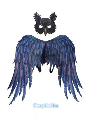 £17.10 • Buy Box-D4 Deluxe Large Eagle Owl Wings  Mask Fairy Halloween Costume Accessory