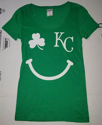 Victoria Secret Pink Kansas City Royals T-Shirt Womens Small Green St. Pats • $8.95