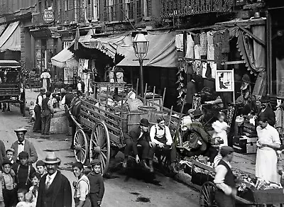 Mulberry St New York City © 1900 Reprint From Its Original Scan 8X11 • $14.99