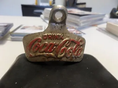 VTG Metal Drink Coca-Cola Wall Mount Bottle Opener Starr X 1925 N. News VA ! • $4