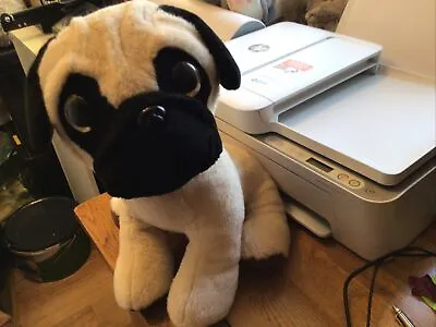 Large Sitting Soft Plush Unicorn Pug Dog Puppy Toy Teddy • £12.99
