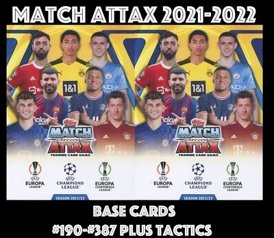 Topps Match Attax 2021-2022 Champions League 2021/22 21/22 #190 - #387  • £0.99