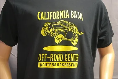 CALIFORNIA BAJA RETRO T-SHIRT By RACE CITY RETRO VW VOLKSWAGEN BUG BEETLE V-DUB • $16.95