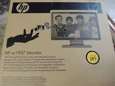 ESTATE NEW HP W1907 Widescreen LCD Monitor 19   Built-in Speakers • $65