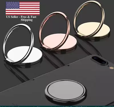 Cell Phone Ring Holder Universal 360° Metal Plate Hold Finger  Stand • $4.99