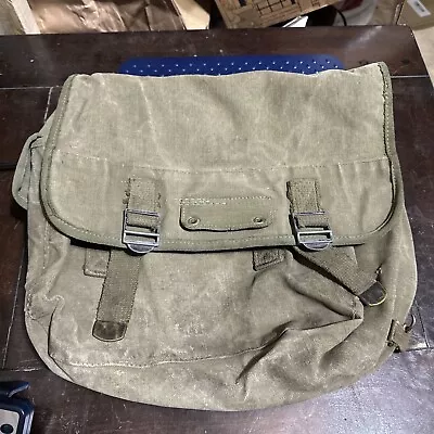Vintage WW2 US M1936 Musette Bag OD Canvas Field Pack Late War • $84.99