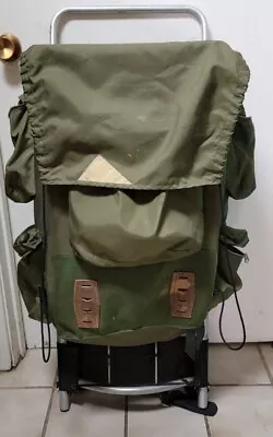 Vintage Green Kelty External Aluminum Frame Backpack Hiking 70s 80s Backpacking • $49.99