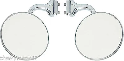 4  Curved Arm Peep Side Door Mirror Outside Rearview Hot Street Rat Rod Pair • $55.50