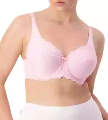 $46.95 • Buy TRIUMPH EMBROIDERED MINIMISER BRA Framboise Pink Sz 12-20 NEW
