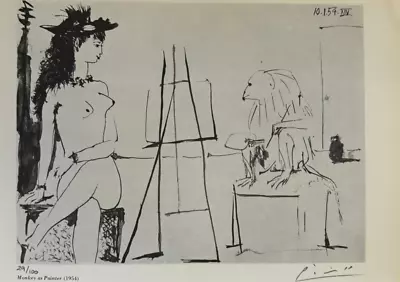 Pablo Picasso Original Hand-signed Lithograph With COA & Appraisal Of $3500 • $299