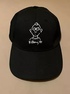 Keith Haring X H&M 2023 Limited Edition Cap Self Portrait '89 Black Hat One Size • £13.99