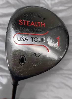Used USA Tour The Bomber Stealth 9.5* LH Driver R Flex Graphite Shaft Quick Ship • $21.99